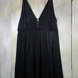 Free People Black Backless Dress